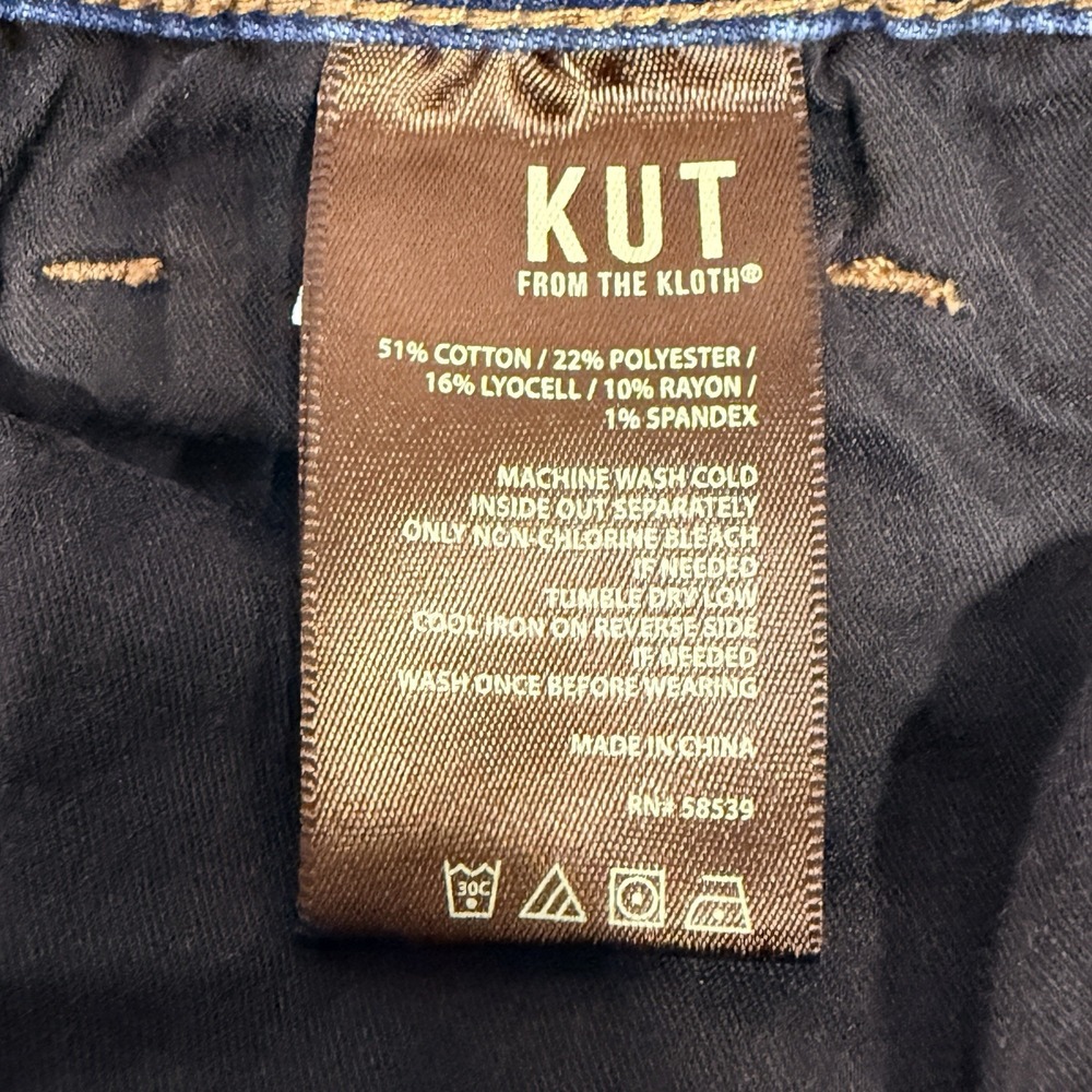 Kut From the Kloth Jeans Women's Size 10 Fab AB Crop Skinny Denim - Picture 8 of 11